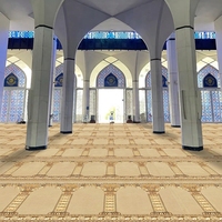 Moquette murale en rouleau pour mosquée, en nylon doux et moelleux, pour salle de prière, centre islamique, lieu de culte, grand projet religieux