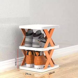 Staub dichter, schmaler, zusammen klappbarer Schuh regal für platzsparenden Schuhs chrank für kleine Büros oder Schlafsäle - Product Image 4