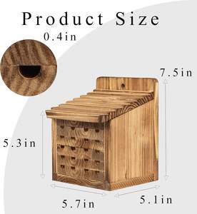 Casas para Abejas de Alta Calidad y Duraderas para <span class=keywords><strong>el</strong></span> Jardín, Hotel para Insectos, Casa para Abejas de Madera de <span class=keywords><strong>Carpintero</strong></span>, Caja para Exteriores - Product Image 3