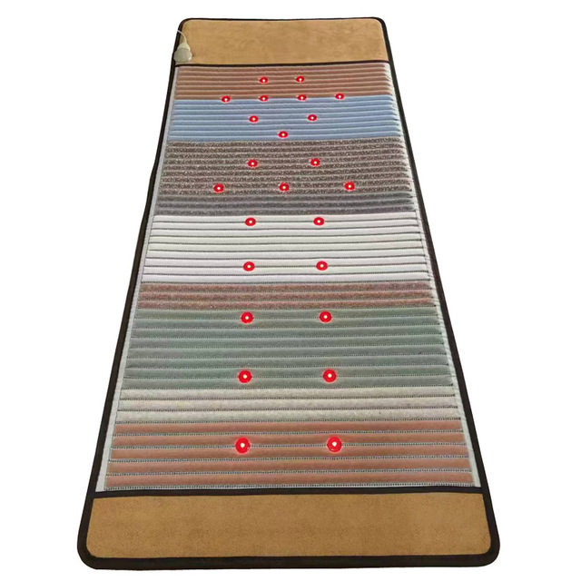 7 Crystal Stone Far Infrared Massage Table Specific Use Mat Therapy Modern Design PEMF Mat Synthetic Leather Massage Mat