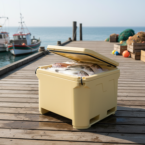 <span class=keywords><strong>Bac</strong></span> de transport isotherme en plastique de 660 L pour poissons vivants et crevettes – Conteneur de stockage et de transport de grande capacité - Product Image 1