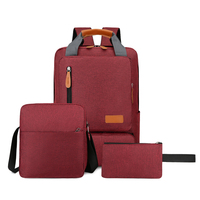 Nouveau design, style britannique, vente chaude d'usine, sac à dos pour ordinateur portable scolaire, ensemble de sacs à dos pour ordinateur portable 3 en 1