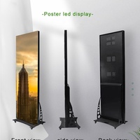 Afficheur LED couleur pleine P2.5 haute luminosité pour intérieur avec CMS basé sur l'IA pour la publicité sur pied