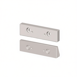 Mandril liso para tornillo de banco modular, 1 par de piezas de repuesto de acero mecanizado de precisión - Product Image 2