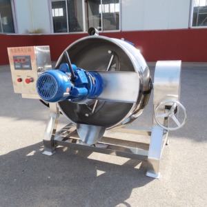 Marmita Industrial de 500 Litros a Gas, Olla de Acero para Cocción con Agitador, Mermelada al Vapor - Product Image 4