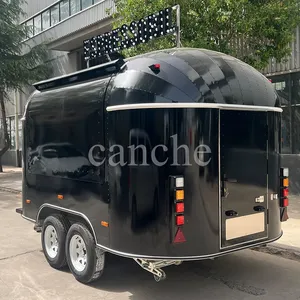 Carrito de Comida Rápida de Alta Calidad para Pizza, Hot Dogs y Papas Fritas, Remolque Móvil para Venta de Snacks al Aire Libre - Product Image 1
