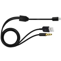 Kabel Koneksi Jack Audio Standar 2 in 1 Mini Micro USB ke USB 3.5mm Aux untuk Samsung I9300 I9220