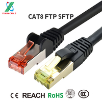 Câble Ethernet extérieur Cat8, gaine PE LSZH résistante aux UV, 40 Gbit/s 2000 MHz, FTP SFTP blindé RJ45 pour système IP AP caméra