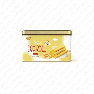 Alimentos cesta Wafer Rolls Biscoitos creme de leite Chocolate Stick ovo rolos