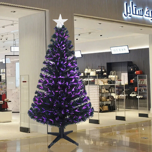 ต้นคริสต์มาสไฟเบอร์ออปติก PVC ขนาด 6 ฟุต พร้อมไฟ LED เปลี่ยนสีได้ แรงดันต่ำ ต้นคริสต์มาสประดิษฐ์สำหรับตกแต่งบ้านในเทศกาลวันหยุด - Product Image 6