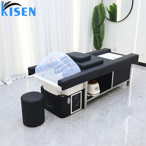 Cama de Champú Comercial Kisen con Spa Japonés para la Cabeza, Baño de Pies con Hidrocirculación, Terapia de Vapor LED, Máquina de Lujo para Salón - Product Image 1