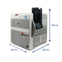 Imprimante thermique double face Matica XID8600 600x600 dpi pour cartes PVC, idéale pour l'impression de cartes d'accès et de cartes d'employé