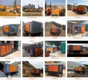 Fabriek Directe Verkoop Towable Twin Diesel Schroef Luchtcompressor Voor Waterput Boormachine - Product Image 5