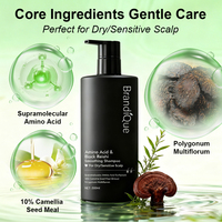 Sampo Perawatan Rambut Asam Amino 10% Camellia Label Pribadi Anti-Ketombe Pereda Gatal Sampo Anti-Rontok