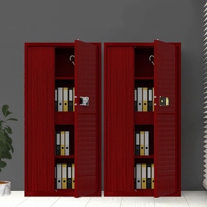 Ngắn văn phòng lưu trữ tập tin Tủ 2 ngăn kéo kim loại Tủ hồ sơ gỗ hình ảnh kết hợp khóa tủ an toàn - Product Image 3