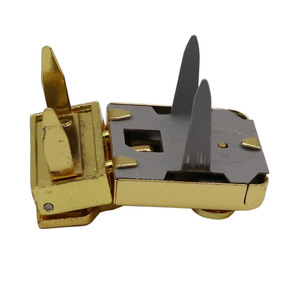Zinc Alloy Luggage <b>Frog</b> Lock Gold Color Security Wooden Box Hardware Accessory - Product Image 2