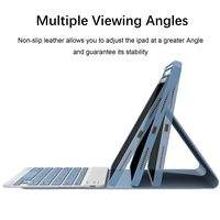 Étui pour tablette iPad 10.2/10.5 & Air3 - Anti-rayures, design fin et léger, clavier rétroéclairé, support magnétique pour stylet, sans fil