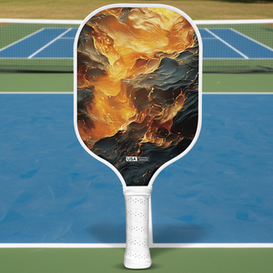 Pala de pádel portátil sin bordes con superficie rugosa, núcleo de nido de abeja de 16 mm de grosor, punto dulce termoformado, fibra de carbono T700, aprobada por la USAPA - Product Image 1