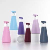 Bouteille en plastique pour shampoing et lessive, capacité 500 ml, pompe pulvérisatrice personnalisée pour lavage de vêtements, sérigraphie couleur personnalisée Risa