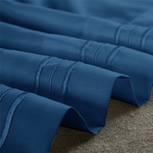 Polyester Mềm Chải Dệt Sợi Nhỏ Rắn Mô Hình Tấm Ga Giường Đặt 4Pcs <span class=keywords><strong>90gsm</strong></span> OEKO-TEX Chứng Nhận Không Khí Thấm Bộ Đồ Giường - Product Image 4