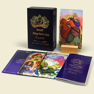 Produsen custom kartu <span class=keywords><strong>tarot</strong></span> mencetak pola desain kualitas tinggi laser kartu <span class=keywords><strong>tarot</strong></span> dengan kotak - Product Image 2