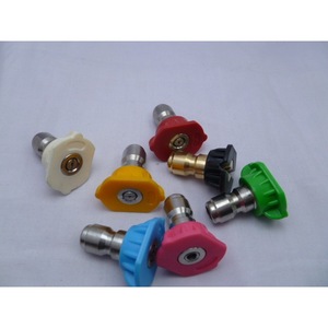 <b>Car</b> <b>Washer</b> Nozzle Set 7 Colors 1/4 Quick Connect Stainless Steel Fan Spray 0 15 25 40 Degree High Pressure Spraying - Product Image 4