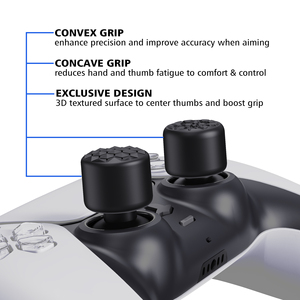 Playvital สีน้ำเงินที่ครอบด้ามจับซิลิโคนตามหลักสรีรศาสตร์สำหรับ PS5 PS4สวิตช์ Pro คอนโทรลเลอร์ - Product Image 4