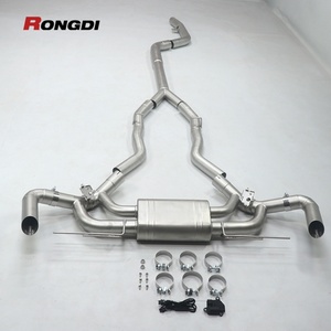 วาล์วทรอนิกส์แคทแบคสำหรับ BMW X5 M40i G05 3.0T ปี 2019-2025 ท่อไอเสียสแตนเลสพร้อมปลายท่อคาร์บอนสีดำ - Product Image 1