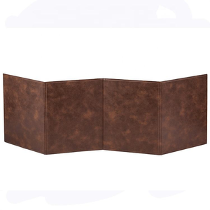 Écran de Maître de <span class=keywords><strong>Jeu</strong></span> en Similicuir Gravé Style Vintage, avec Poche Transparente pour Carnet, Faible MOQ, OEM, Accessoires TTRPG DM pour Jeux DND RPG - Product Image 6