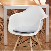 Lot de 4 housses de chaise en feutre épaisses, portables, personnalisées, colorées et confortables, de forme carrée ou ronde, pour chaises de salle à manger, bancs et sièges d'stadion