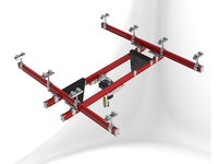 Système de pont roulant suspendu à double poutre flexible KBK, personnalisation pour lignes d'assemblage et lignes de production usinées