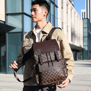 <span class=keywords><strong>Sac</strong></span> à dos pour <span class=keywords><strong>homme</strong></span> de luxe de haute qualité, personnalisé, rétro, pour <span class=keywords><strong>ordinateur</strong></span> portable, grand format, en <span class=keywords><strong>cuir</strong></span> PU - Product Image 4