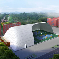 Cubierta Inflable para Cancha de Fútbol en Interiores, Estructura Inflable para Estadios, Domos Deportivos