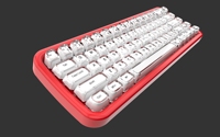 Clavier transparent 2.4G+BT+Filaire Tri-mode Rechargeable Lumineux en Cristal Gelée avec Touches Multimédia et Éclairage RVB