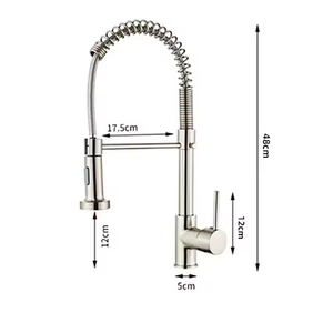 Rubinetto da <span class=keywords><strong>Cucina</strong></span> Moderno Monocomando in Acciaio Inox con <span class=keywords><strong>Miscelatore</strong></span> a 2 Funzioni e Doccetta Estraibile, Finitura Nera Stile Classico - Product Image 6