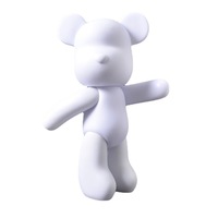 Ours fluide fait main DIY, ours fluide blanc embryonnaire, ours fluide peint à la main pour enfants, ours fluide en gros, jouet de stand, ours fluide violent