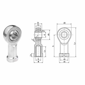 2024 weiyi sa22t/K Độ chính xác cao M16 * 1.5 thanh cuối mang thép carbon bóng Doanh 15mm công nghiệp - Product Image 3