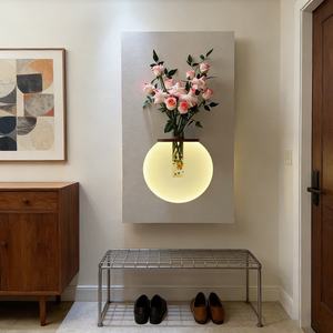 Arte Mural Moderno de Gran Tamaño, Pintura Texturizada en Relieve 3D, Decoración para Sala de Estar, Escultura Geométrica, Pintura Minimalista en Piedra Arenisca - Product Image 4