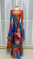 Nouvelle Collection Automne 2026 : Ensemble Femme Transfrontalier Style Frais et Élégant, T-shirt à Manches Longues Imprimé Floral et Jupe Robe Patchwork