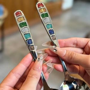 Thickened 304 Stainless Steel Soup Spoon Food Grade Western Style Serving Spoon For Party Adult Use - Product Image 3