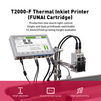 Impresora de Inyección de Tinta Industrial Docod OEM/ODM T2000-F, Nueva, de Alta Velocidad, para Codificación de Fechas de Caducidad y Lotes, de 1-27 mm, para Venta al Por Mayor