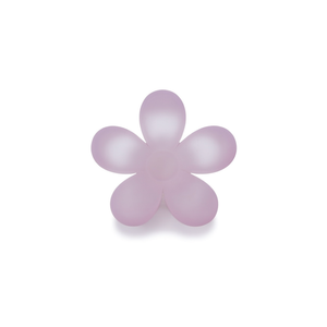 Fermaglio per capelli a forma di fiore a cinque petali satinato da 8 cm, 1 per colore - Product Image 1