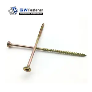 Factories Screws Double Coutnersunk Torx CSK Chipboard Screw Wood Screws Yellow Type 17 Torx Multi Purpose Wood Screws