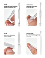 Ensemble de coupe-ongles en acier au carbone classique luxueux de 12 pièces, étui de rangement complet, portable, multifonctionnel, usage général, pour la maison