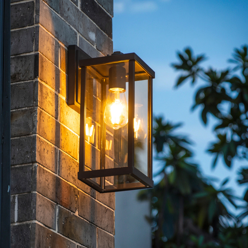 Modern Outdoor Wall Sconce Light Aluminum