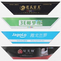 Étiquettes de lit tissées à haute densité personnalisées en gros pour étiquette de matelas Textiles de maison personnalisés étiquette de cou de couette