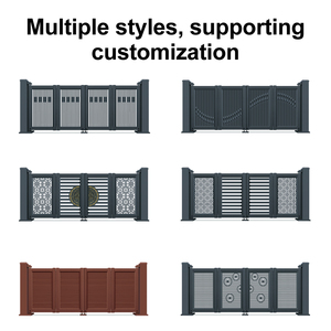 Premium Aluminum Alloy Electric Automatic Security <strong>Modern</strong> <strong>Design</strong> Eco-Friendly Durable Elegant Apartment Hotel Folding <strong>Gate</strong> - Product Image 3