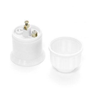 E27 nguyên liệu nhựa phụ kiện Ổ cắm điện LED E27 đèn cơ sở nhựa đèn ổ cắm - Product Image 4