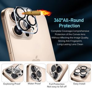 Protection d'écran en verre trempé et protection d'objectif d'appareil photo pour téléphones mobiles <span class=keywords><strong>iPhone</strong></span> 12 <span class=keywords><strong>13</strong></span> 14 15 16 17 Pro Max Plus <span class=keywords><strong>Mini</strong></span> - Product Image 3