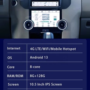 128G 10.4 Inch Car Radio for Land Rover Discovery 4 2011-2013 Android 13 Multimedia GPS Navigation Player Touch Screen <b>Wireless</b> - Product Image 5